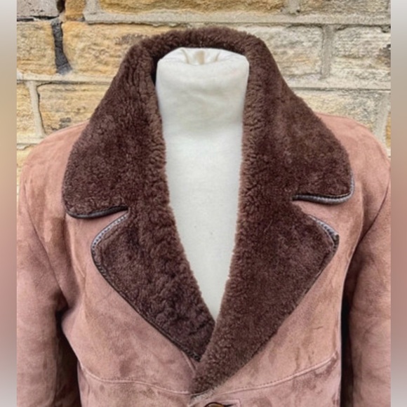 100% genuine sheepskin shearling vintage jacket - Picture 10 of 10